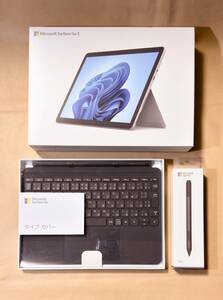 極美品！ Microsoft Surface Go 3 LTE Advance Core i3/8GB/128GB プラチナ、純正タイプカバー、ペン、Office Home＆Business 2021