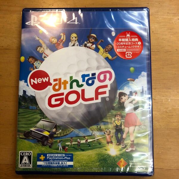 【PS4】 New みんなのGOLF [通常版] 未開封