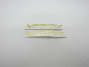 VIPER wiper auto security sticker specular Gold 2 sheets 