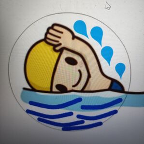 9㍉ プールシール スイミング 水泳教室 男の子 カレンダー手帳シール 180枚