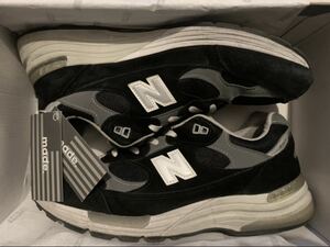 new balance m992 eb black 992 29cm グレー mr993 bk gr gl ea tb US11 スニーカー 美品