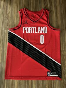 ◆Jordanブランド NBA スウィングマンジャージ Portland Trailblazers Damian Lillard(size L/48)◆