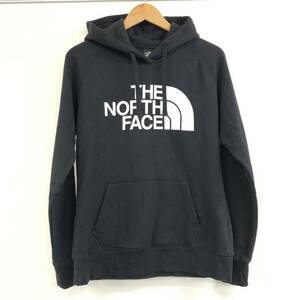 □THE NORTH FACE ロゴパーカー M 黒 ノースフェイス レディース プルオーバー 裏起毛 スウェット 複数落札同梱OK B231102-307