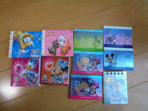  Disney * retro * anniversary * memory *10 pcs. set * Tokyo Disney resort *disney* made in Japan * Mickey minnie * Donald daisy * Marie 