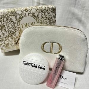 Christian Dior ディオール 2023 ホリデー ビューティー＆ケアセット リップ クリーム ポーチ 新品未使用♪