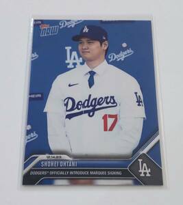 【 2023 MLB TOPPS NOW 】 大谷翔平 Shohei Ohtani #OS-23 DODGERS OFFICIALLY INTRODUCE MARQUEE SIGNING ③ ※商品説明必読願います