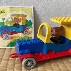 Lego Fabuland 328 Mouse and Blue Car レゴ