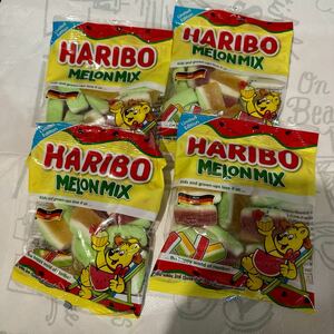 HARIBO MELONMIX グミ 袋 スイカ味　西瓜　すいか 80g 4袋