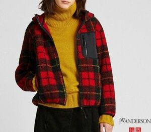 UNIQLOボアフリース　チェック　JWアンダーソン　