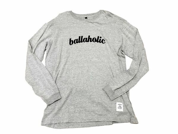 ballaholic ボーラホリック☆コットン製ロングスリーブカットソー 長袖　ロンT XLサイズ　グレー