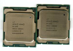 Intel　Xeon　W-2235　SRGVA　 中古2個セット 　　　　　1109,0319