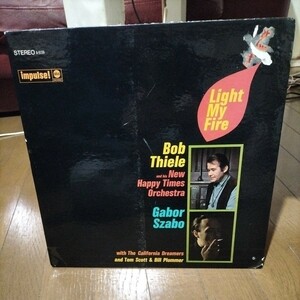 ジャズ輸入中古盤レコード　Bob Thiele Gabor Szabo Light my fire インパルス 盤 LP Jazz Impulseレーベル