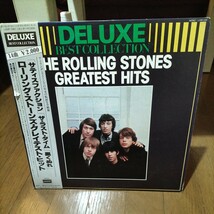 ロック国内中古盤中レコード　ローリングストーンズ　Greatest Hits The Rolling Stones 歌詞カード、帯付き LP_画像1