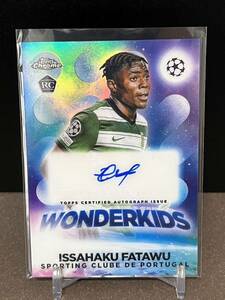 2022-23 Topps Chrome UCC Issahaku Fatawu イサハク・ファタウ 直筆サイン AUTO ルーキー RC