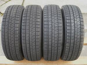 ●買得●ブリジストン　ブリザック　ＶＲＸ２　１５５/６５Ｒ１３　２２年製２本イボ付き中古４本売り切り！ 