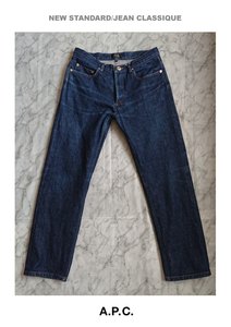 A.P.C/NEW STANDARD/size30/アーペーセー/ニュースタンダード/古着/裾にステッチ破損部分あり/送料無料