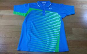 yonex ヨネックス プラシャツ ポロシャツ SIZE:M 青 キミドリ 送料215円～