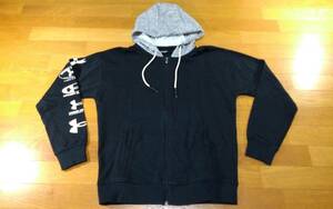 UNDER ARMOUR アンダーアーマー ZIP UP パーカー SIZE:MD 黒 グレー 送料510円～