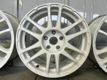 DIREZZA RZS for TARMAC 8.0J-17インチ 5-114.3 +48 4本セット ディレッツァ ターマック スバル ホワイト S4 WRX インプレッサ 等_画像4