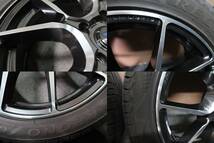 美品　RAYS レイズ　グラムライツ　57ANA　レグノ　バリ溝　225/45R18　エスティマ　オデッセイ　ヴェゼル　CX-3 室内保管_画像9