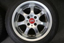 RAYS　ITC　EUROSPORT　15インチ　6.5J +38 PCD100 4穴　ダンロップ　EC204　195/55R15　バリ溝　室内保管_画像4