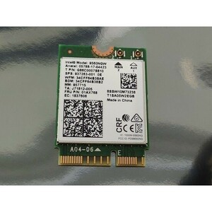 Intel Wireless-AC 9560NGW Wi-Fi 5 + Bluetooth 5 Combo M.2 カード