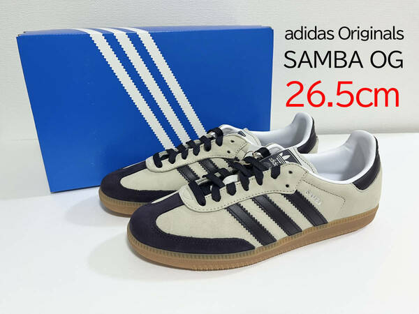 【送料無料】【新品】26.5cm　adidas Originals SAMBA OG アディダスオリジナルス　サンバ OG　グレー/ブラック　IE5835