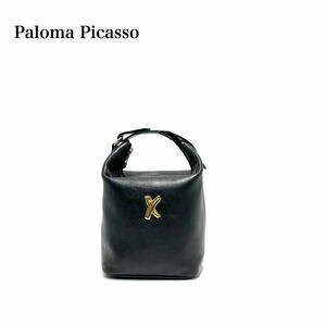 ☆美品☆ Paloma Picasso パロマピカソ レザー ミニハンドバッグ バニティポーチ