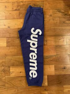 Supreme Satin Applique スエットパンツ ネイビー M シュプリーム 新品未使用