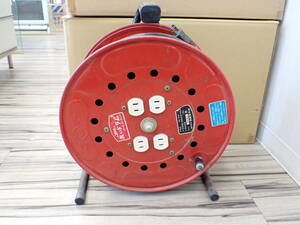 １円～ ニチドウ 日動製作所 電工ドラム 赤いドラム コードリール ND-504 リールコンセント