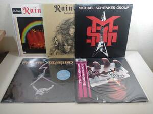 美品！Judas Priest / British Steel/ Rainbow / Michael Schenker / Frank Marino/ ジューダス プリースト他 LP5枚 ヘヴィーメタル 帯