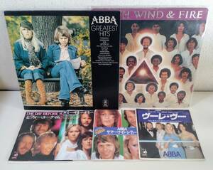 美品！ABBA アバ Greatest Hits/The Day Before You Came Promo盤 見本盤 /Earth Wind&Fire アースウインドファイヤー Faces LP2枚 EP4枚