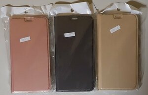 4052 新品 未使用 iPhone XS Max 6.5inch カバー 手帳型 レザー調 3色セット