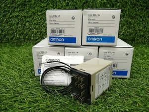 未使用 オムロン 電子サーモ 温度コントローラー プラグインタイプ E5L-A/C 0-100℃ 5個セット 【4】
