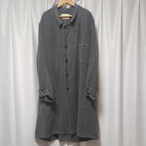 OUTIL 　ウティ　MANTEAU PUPILLIN　21AW ロング　ワーク　コート フランス　CHARCOAL　チャコールグレー　サイズ:4