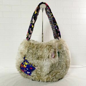 3798☆ TUMORI CHISATO ツモリチサト バック カバン トートバッグ ハンドバック カジュアル レディース ファー