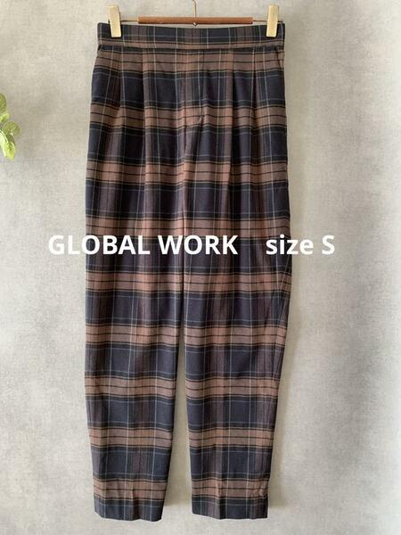 GLOBAL WORK 秋冬チェックパンツ