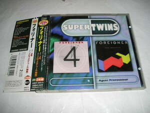 帯付SUPER TWIN 2CD：フォリナー「４／プロヴォカトゥール（煽動）」（AMCY３９３１～２）