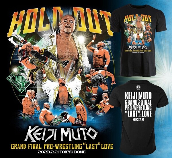 送料無料 武藤敬司 東京ドームファイナル Tシャツ XL 2023.2.21 Keiji Muto 未開封品 /グレート・ムタ The Great Muta
