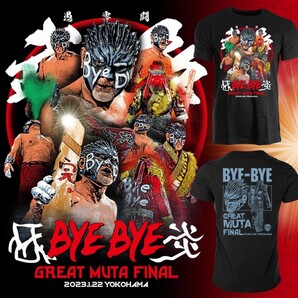 送料無料 グレート・ムタ 横浜アリーナファイナル Tシャツ XL 2023.1.22 The Great Muta 未開封品 /武藤敬司 Keiji Muto