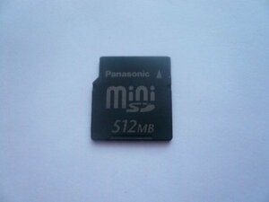 Panasonic　miniSDカード　512MB　