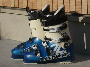 2**** быстрое решение!LANGE/ Lange лыжи ботинки RX100 белый / синий 27.0cm/27.5cm 316mm