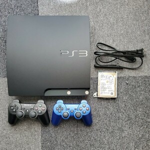 【美品】PS3 PlayStation 3 本体 CECH-2000A 1TB換装 コントローラー2個付き