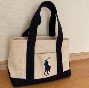 ★美品★ラルフローレン POLO キャンバス ハンドバッグ トートバッグ 