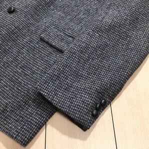 美品★大きいサイズ ハリスツイード ツイード ジャケット Harris Tweed クルミ釦 メンズ 秋冬 3L位 A224の画像5