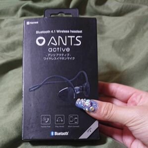 【新品未使用】ANTS active ブラック Hamee (分類：イヤホンヘッドホン) ワイヤレスイヤホン Bluetooth