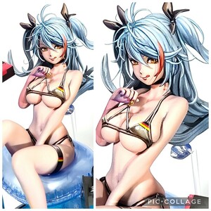 二次元 リペイント アズールレーン プリンツ オイゲン 顔の描き直し 頭髪追加 完成品 1/8 アズレン フィギュア 美少女 ナミ 　