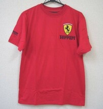 【訳あり・送料無料・新品・即決】Ferrari　Tシャツ　赤　L　フェラーリ　ティーシャツ　レッド　クリックポスト送料無料_画像1