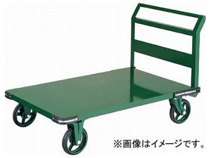 トラスコ中山 鋼鉄製運搬車 800X450 ハンドル側自在車 鋳物車輪 OH-3R(7680783)