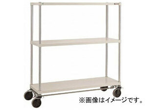 トラスコ中山 フェニックスラック 1800×600 U車輪4輪S付 W色 PER-4663-U125-B4-W(8195002)